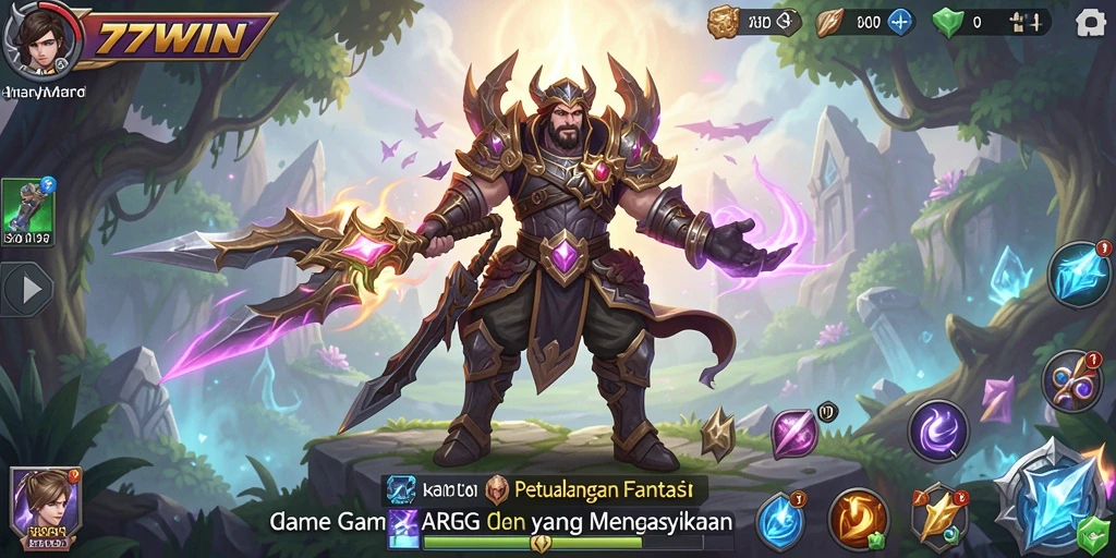 Tampilan visual menakjubkan dalam gameplay ARPG 77WIN.