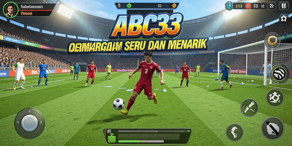 Tampilan utama gameplay ABC33 dengan interaksi olahraga yang menarik.