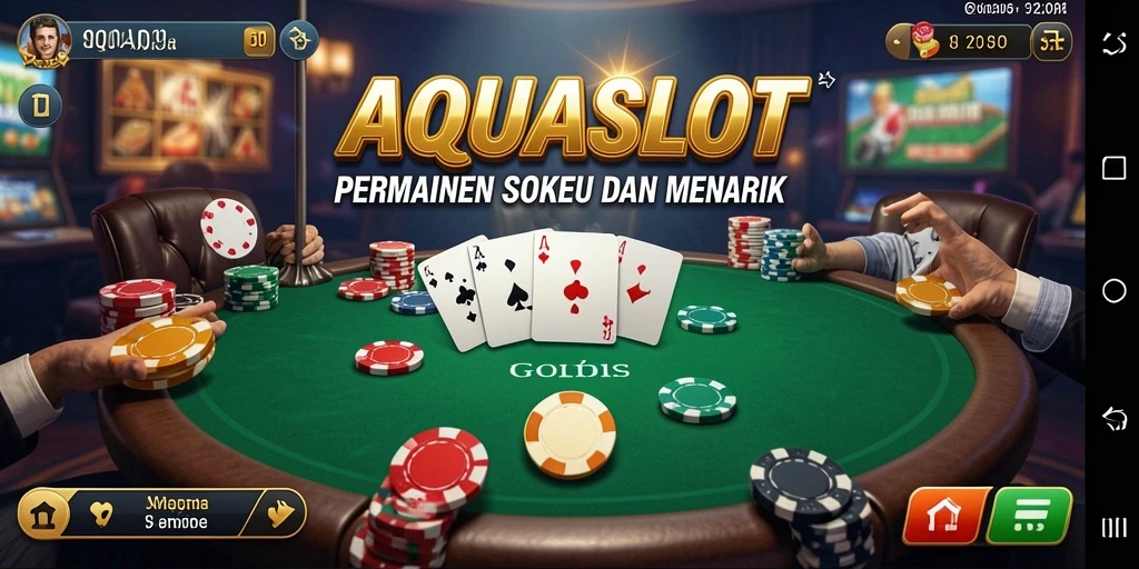 Tampilan gameplay AQUASLOT yang menawan dan interaktif.