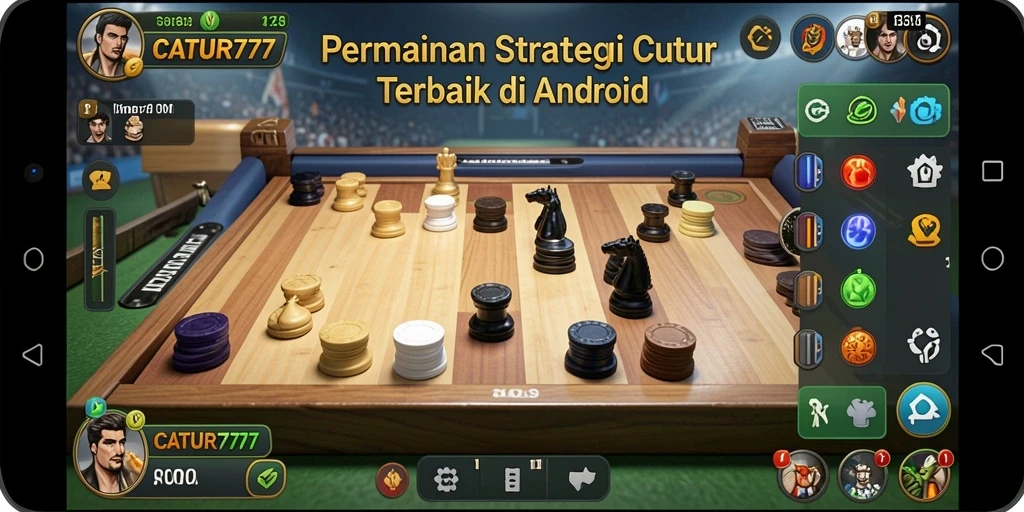 Tampilan gameplay strategis CATUR777 yang menarik.
