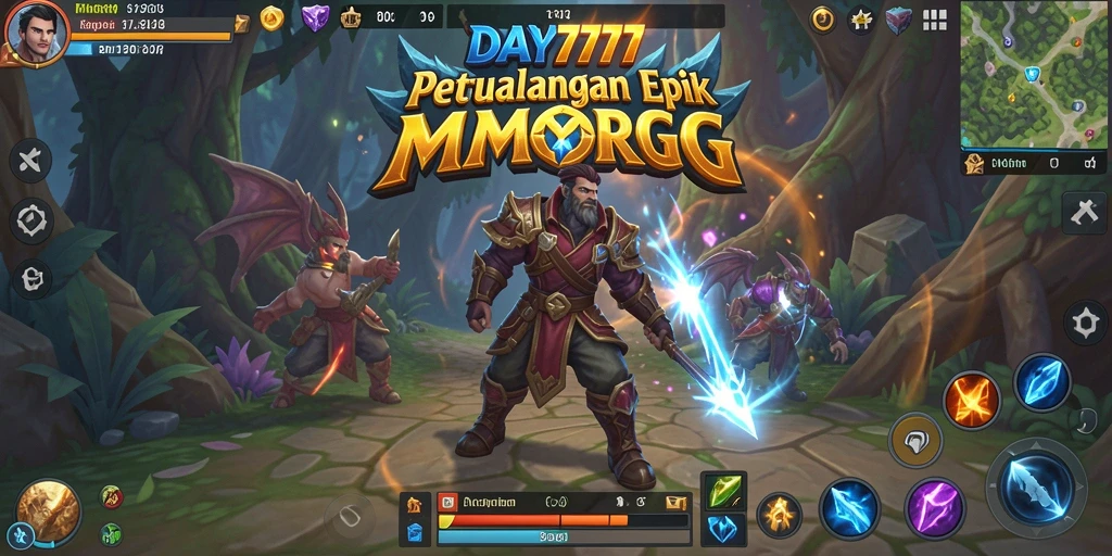 Tangkapan layar dari gameplay <strong>DAY777</strong> yang menunjukkan pertarungan epik antara karakter pemain.