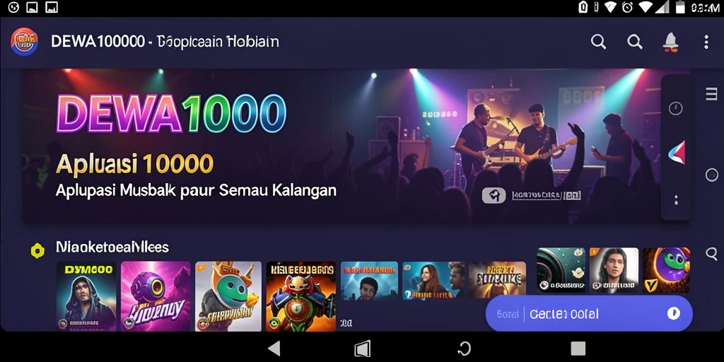 Tampilan gameplay DEWA1000 yang menarik dan interaktif.