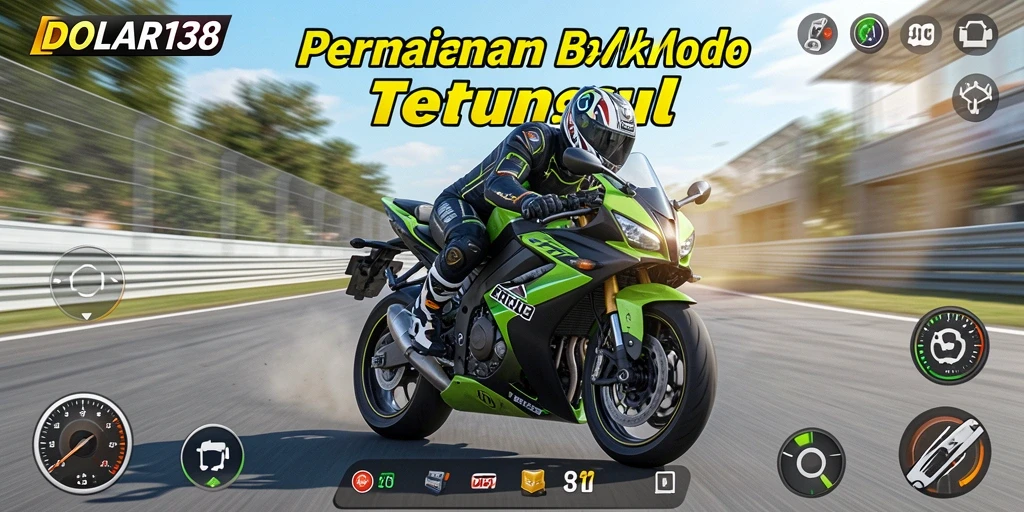 Tampilan gameplay DOLAR138 yang mendebarkan di lintasan balap.