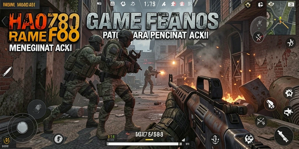 Tampilan gameplay HAO788 yang penuh aksi di medan perang.