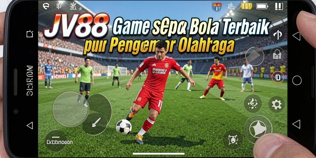 Tampilan Gameplay JV88 menampilkan aksi sepak bola yang mendebarkan.
