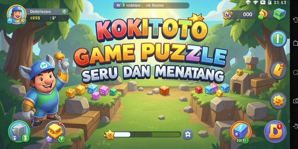Screenshot permainan KOKITOTO menampilkan teka-teki menantang yang seru.