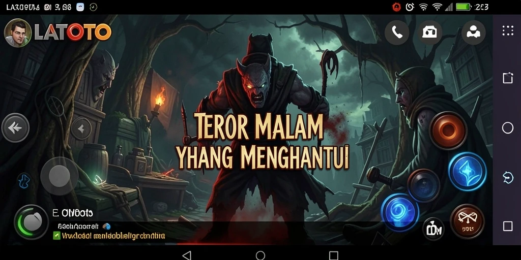 Screenshot LATOTO menampilkan suasana mencekam saat gameplay Horror.