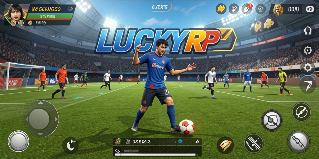 Gameplay seru LUCKYRP dengan berbagai aktivitas olahraga.