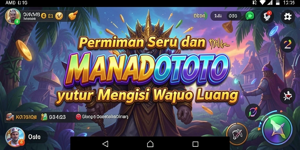 Tangkapan layar gameplay MANADOTOTO yang penuh warna dan menyenangkan.