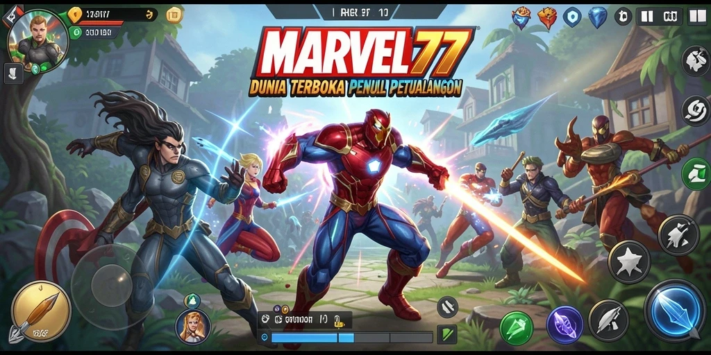 Tampilan gameplay MARVEL77 yang menakjubkan dalam dunia terbuka.