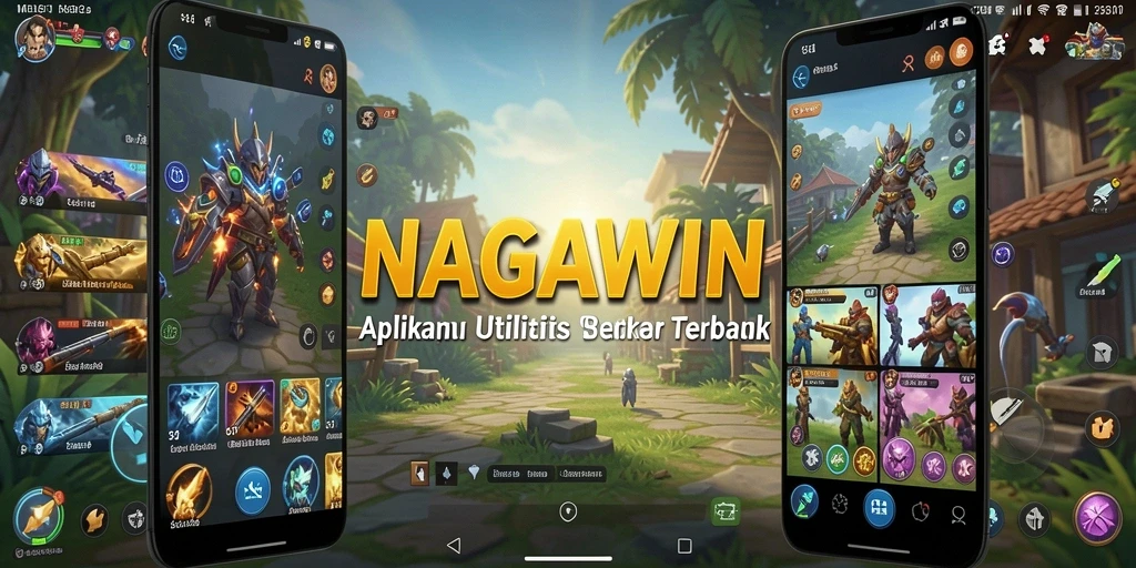 Tampilan antarmuka NAGAWIN yang mudah digunakan dan fungsional.