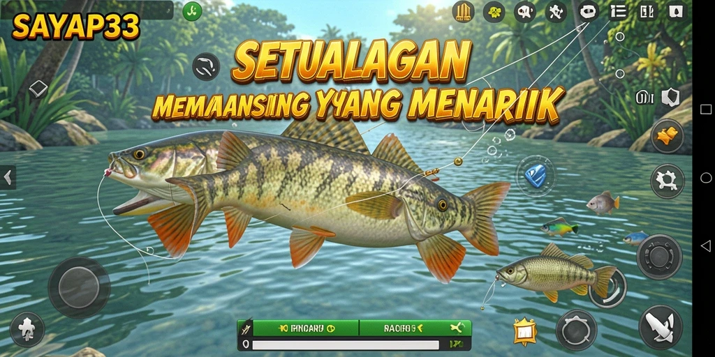 Tampilan gameplay SAYAP33 yang mendebarkan saat memancing.