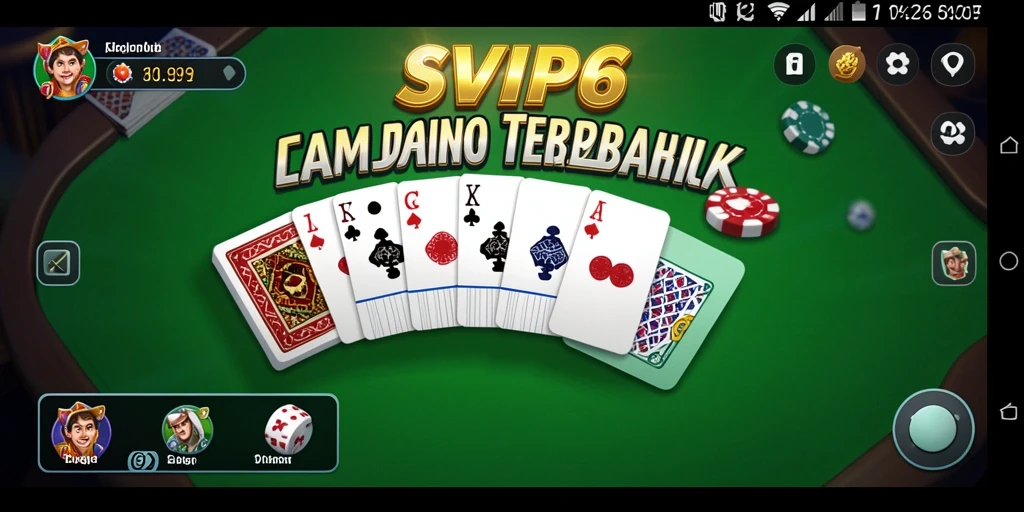 Screenshot utama SVIP6 menampilkan gameplay seru Domino yang menghibur.