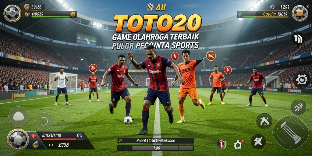 Tampilan gameplay TOTO20 yang penuh aksi dan strategi olahraga.