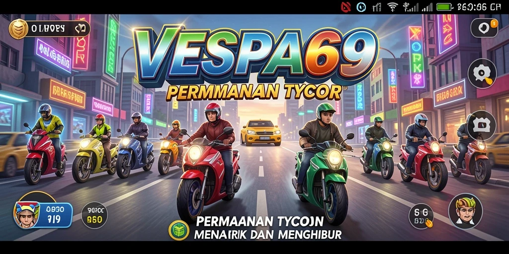 Tampilan gameplay VESPA69 yang menawan dan interaktif.