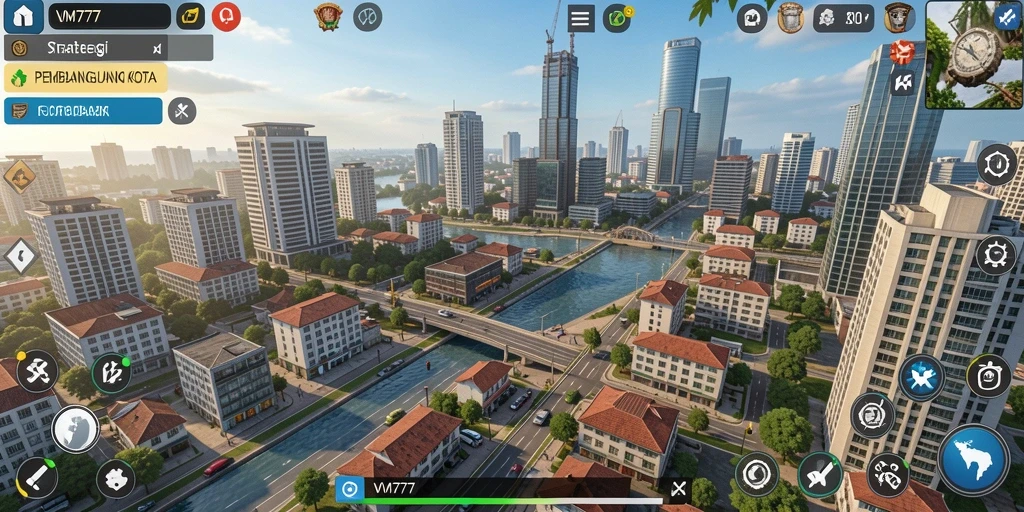 Gameplay menarik dalam membangun kota di VM777.