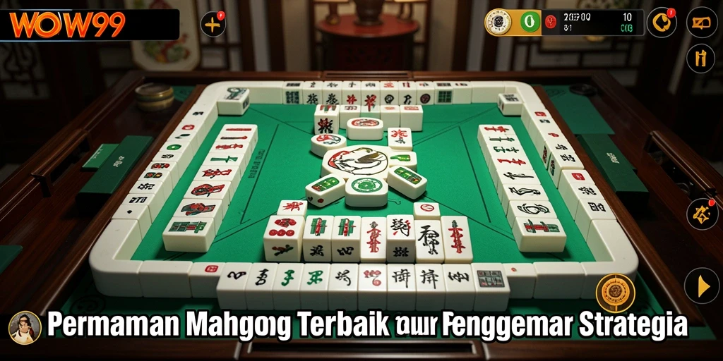 Tampilan gameplay <strong>WOW99</strong> yang mendebarkan saat bermain Mahjong.